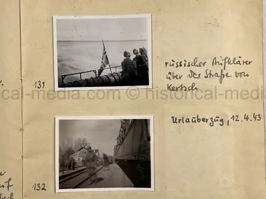 GERMAN WWII ARMY PHOTOGRAPHER'S SAMPLE ALBUM - RUSSIA CAMPAIGN - ART. RGT. 60/65 - KUBAN GERMAN WWII ARMY PHOTOGRAPHER'S SAMPLE ALBUM - RUSSIA CAMPAIGN - ART. RGT. 60/65 - KUBAN