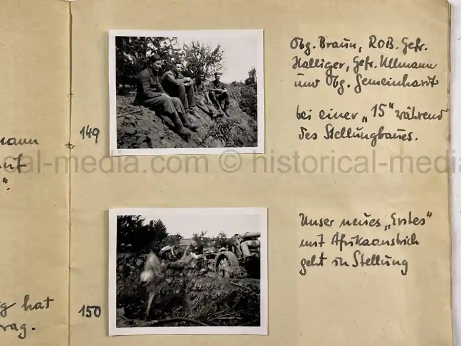 GERMAN WWII ARMY PHOTOGRAPHER'S SAMPLE ALBUM - RUSSIA CAMPAIGN - ART. RGT. 60/65 - KUBAN GERMAN WWII ARMY PHOTOGRAPHER'S SAMPLE ALBUM - RUSSIA CAMPAIGN - ART. RGT. 60/65 - KUBAN