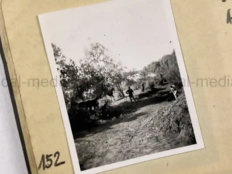 GERMAN WWII ARMY PHOTOGRAPHER'S SAMPLE ALBUM - RUSSIA CAMPAIGN - ART. RGT. 60/65 - KUBAN GERMAN WWII ARMY PHOTOGRAPHER'S SAMPLE ALBUM - RUSSIA CAMPAIGN - ART. RGT. 60/65 - KUBAN