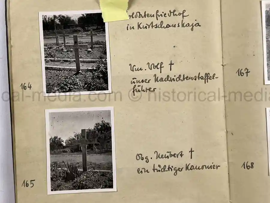 GERMAN WWII ARMY PHOTOGRAPHER'S SAMPLE ALBUM - RUSSIA CAMPAIGN - ART. RGT. 60/65 - KUBAN GERMAN WWII ARMY PHOTOGRAPHER'S SAMPLE ALBUM - RUSSIA CAMPAIGN - ART. RGT. 60/65 - KUBAN
