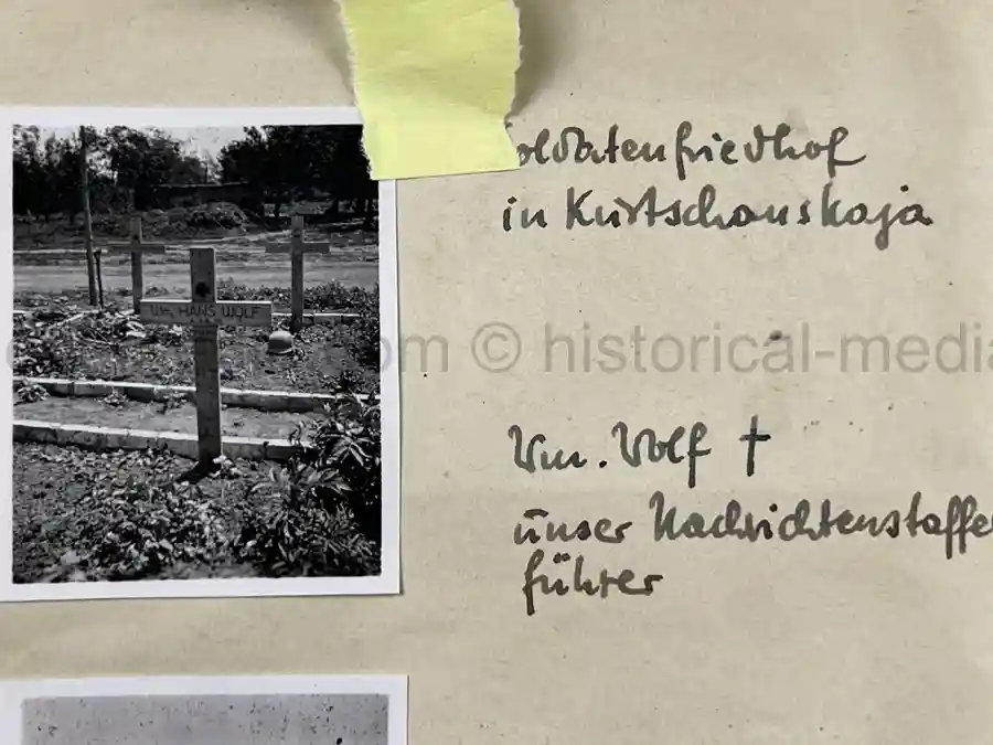 GERMAN WWII ARMY PHOTOGRAPHER'S SAMPLE ALBUM - RUSSIA CAMPAIGN - ART. RGT. 60/65 - KUBAN GERMAN WWII ARMY PHOTOGRAPHER'S SAMPLE ALBUM - RUSSIA CAMPAIGN - ART. RGT. 60/65 - KUBAN