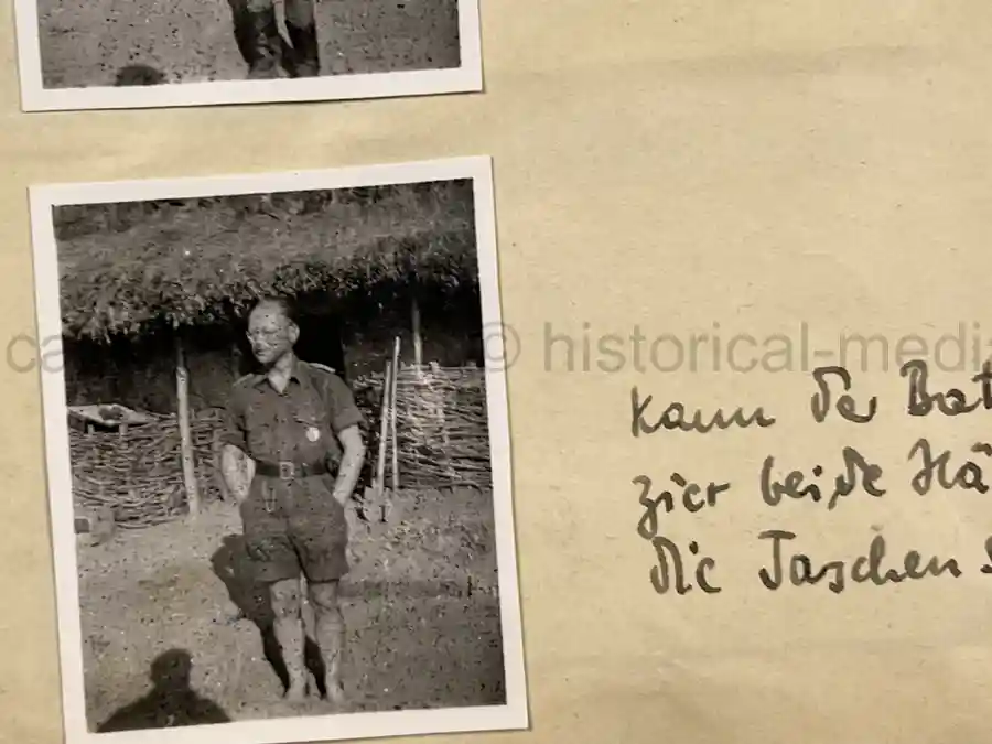 GERMAN WWII ARMY PHOTOGRAPHER'S SAMPLE ALBUM - RUSSIA CAMPAIGN - ART. RGT. 60/65 - KUBAN GERMAN WWII ARMY PHOTOGRAPHER'S SAMPLE ALBUM - RUSSIA CAMPAIGN - ART. RGT. 60/65 - KUBAN