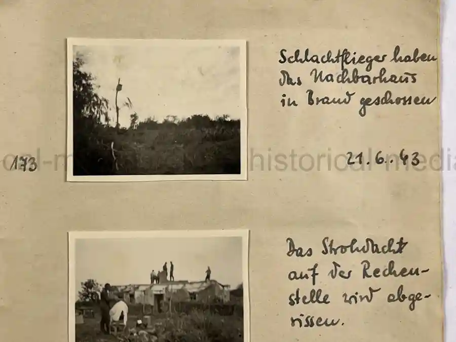 GERMAN WWII ARMY PHOTOGRAPHER'S SAMPLE ALBUM - RUSSIA CAMPAIGN - ART. RGT. 60/65 - KUBAN GERMAN WWII ARMY PHOTOGRAPHER'S SAMPLE ALBUM - RUSSIA CAMPAIGN - ART. RGT. 60/65 - KUBAN