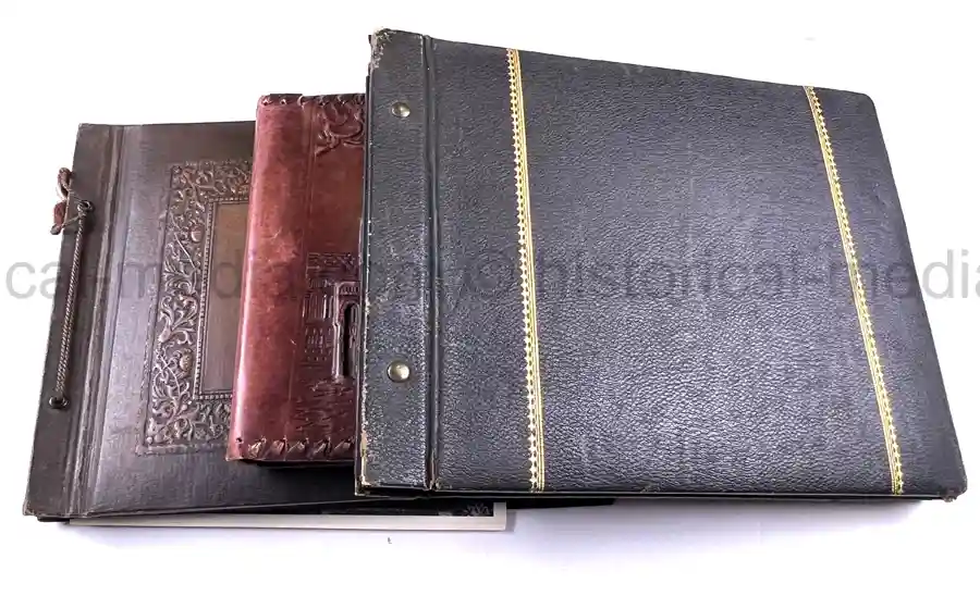  WWII PHOTO ALBUM GROUPING WITH SIGNED MACARTHUR & EISENHOWER FRAMED PHOTOS - 88th BLUE DEVILS