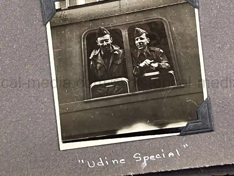  WWII PHOTO ALBUM GROUPING WITH SIGNED MACARTHUR & EISENHOWER FRAMED PHOTOS - 88th BLUE DEVILS