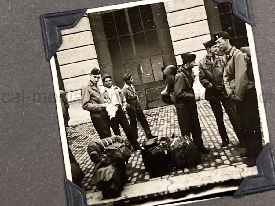  WWII PHOTO ALBUM GROUPING WITH SIGNED MACARTHUR & EISENHOWER FRAMED PHOTOS - 88th BLUE DEVILS