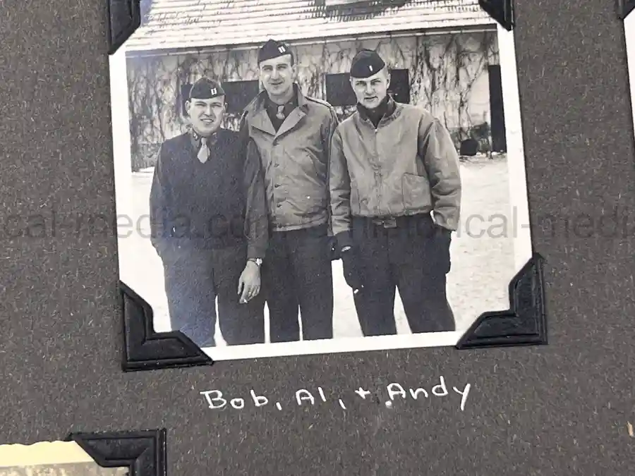  WWII PHOTO ALBUM GROUPING WITH SIGNED MACARTHUR & EISENHOWER FRAMED PHOTOS - 88th BLUE DEVILS