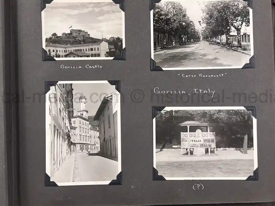  WWII PHOTO ALBUM GROUPING WITH SIGNED MACARTHUR & EISENHOWER FRAMED PHOTOS - 88th BLUE DEVILS