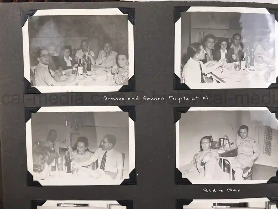  WWII PHOTO ALBUM GROUPING WITH SIGNED MACARTHUR & EISENHOWER FRAMED PHOTOS - 88th BLUE DEVILS