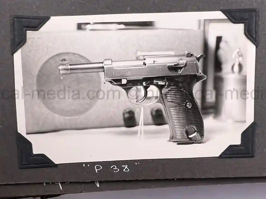  WWII PHOTO ALBUM GROUPING WITH SIGNED MACARTHUR & EISENHOWER FRAMED PHOTOS - 88th BLUE DEVILS