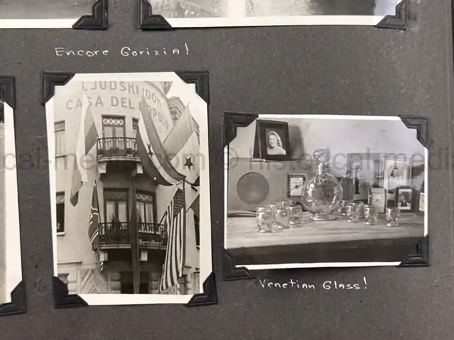  WWII PHOTO ALBUM GROUPING WITH SIGNED MACARTHUR & EISENHOWER FRAMED PHOTOS - 88th BLUE DEVILS