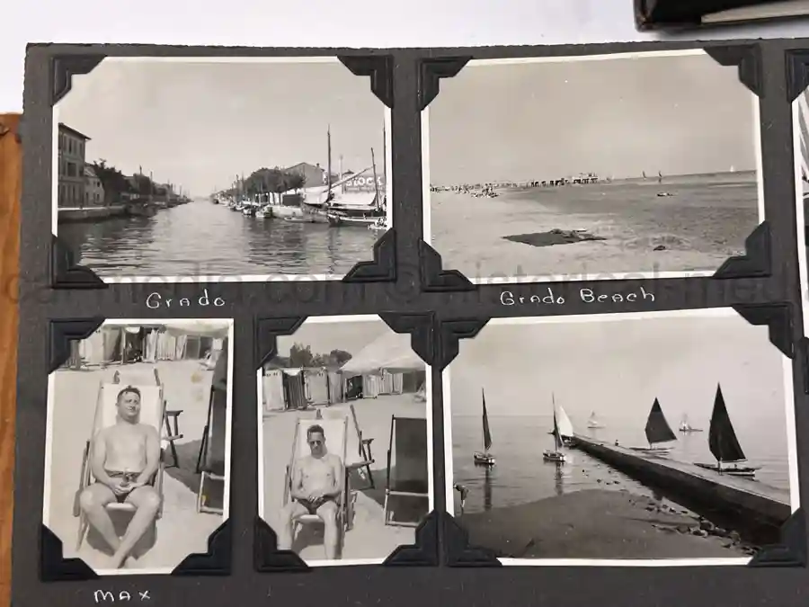  WWII PHOTO ALBUM GROUPING WITH SIGNED MACARTHUR & EISENHOWER FRAMED PHOTOS - 88th BLUE DEVILS