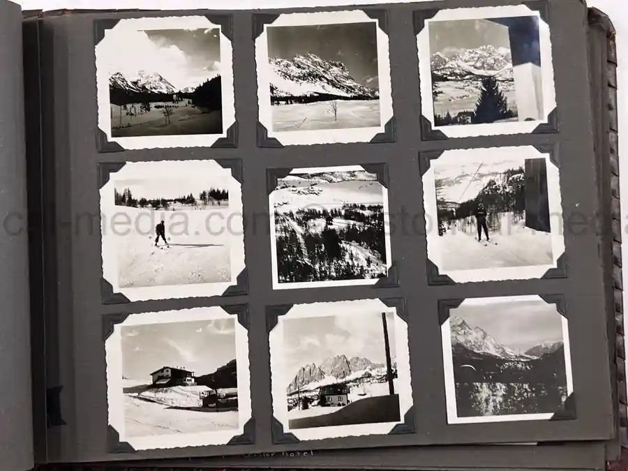  WWII PHOTO ALBUM GROUPING WITH SIGNED MACARTHUR & EISENHOWER FRAMED PHOTOS - 88th BLUE DEVILS