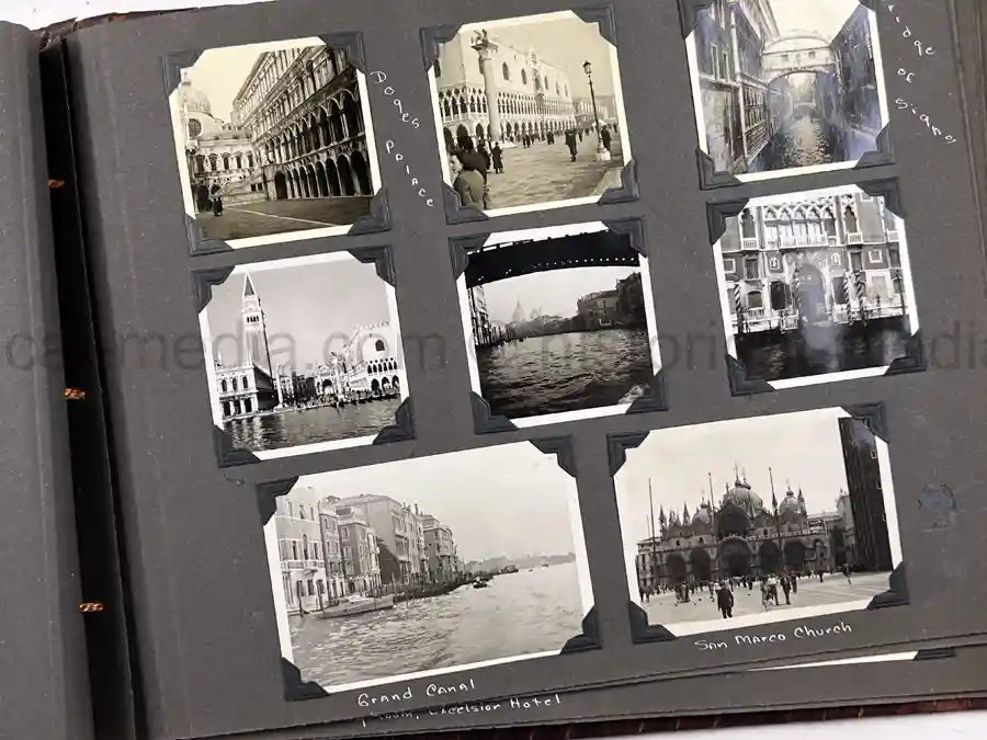  WWII PHOTO ALBUM GROUPING WITH SIGNED MACARTHUR & EISENHOWER FRAMED PHOTOS - 88th BLUE DEVILS