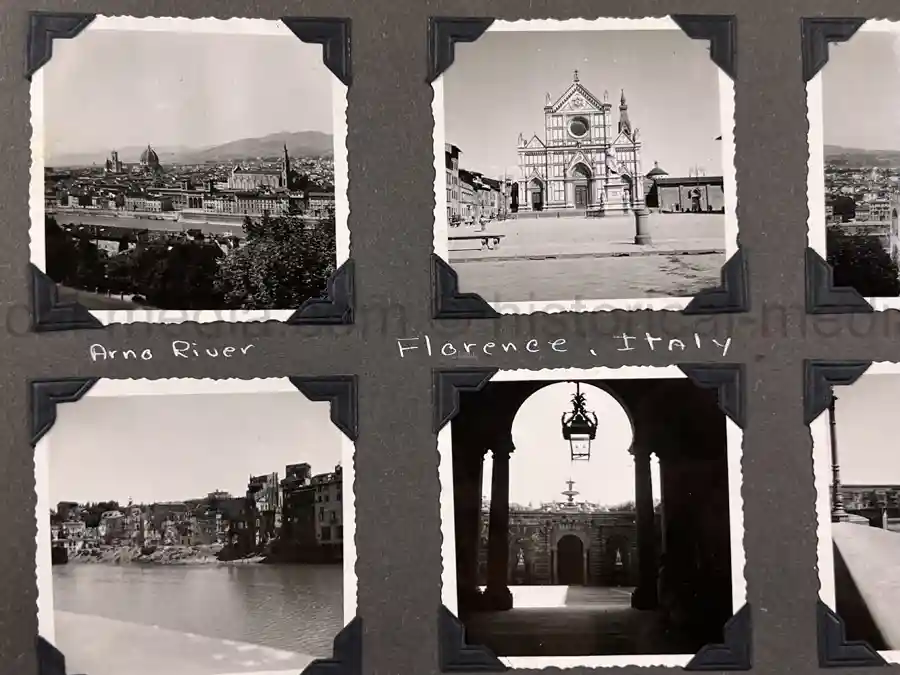  WWII PHOTO ALBUM GROUPING WITH SIGNED MACARTHUR & EISENHOWER FRAMED PHOTOS - 88th BLUE DEVILS