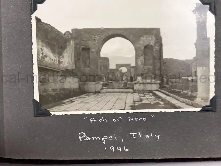  WWII PHOTO ALBUM GROUPING WITH SIGNED MACARTHUR & EISENHOWER FRAMED PHOTOS - 88th BLUE DEVILS