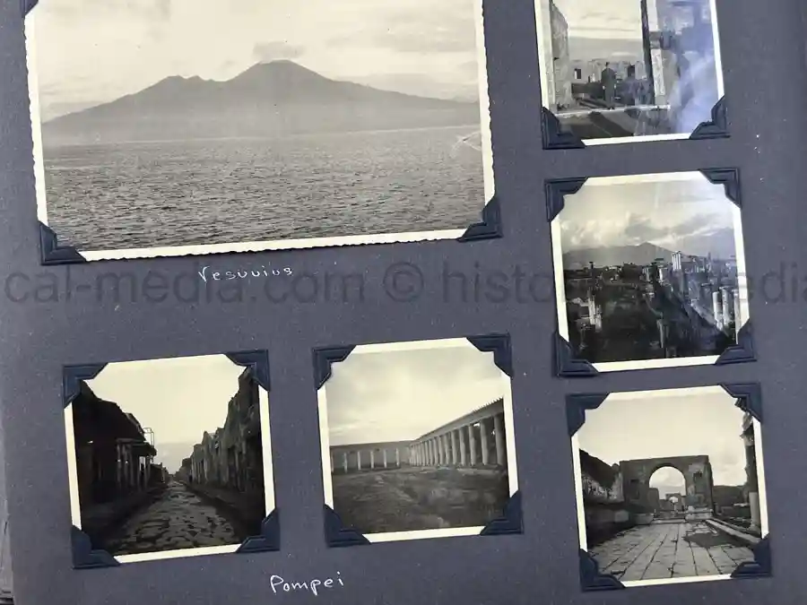  WWII PHOTO ALBUM GROUPING WITH SIGNED MACARTHUR & EISENHOWER FRAMED PHOTOS - 88th BLUE DEVILS