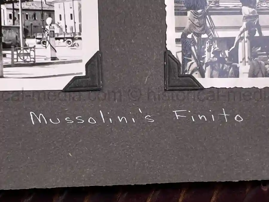  WWII PHOTO ALBUM GROUPING WITH SIGNED MACARTHUR & EISENHOWER FRAMED PHOTOS - 88th BLUE DEVILS