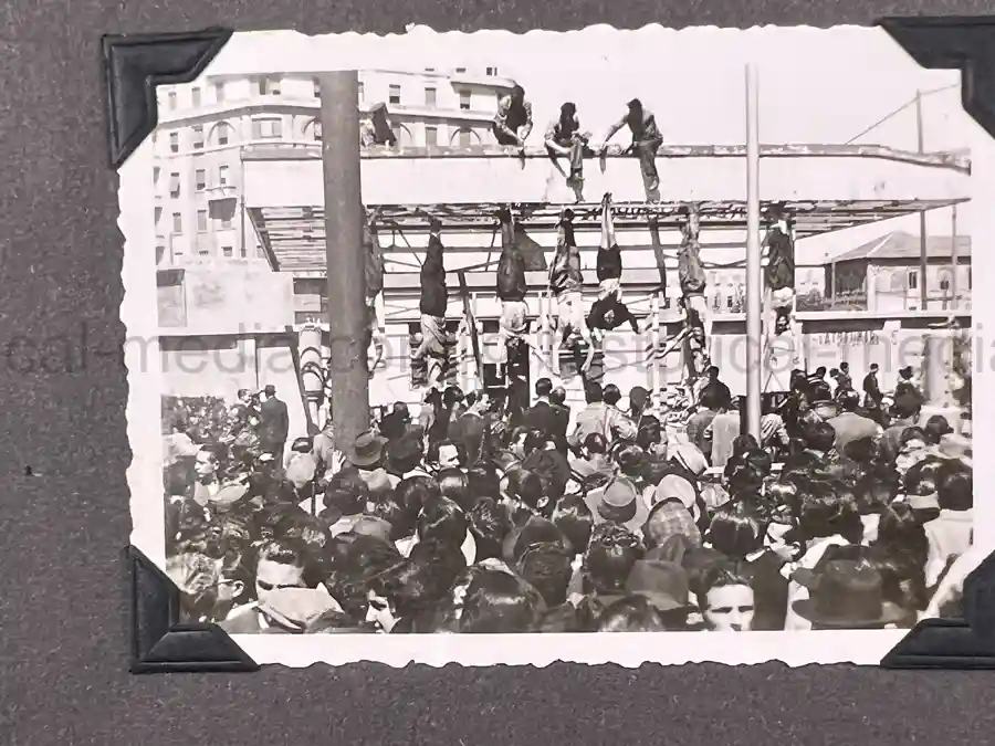  WWII PHOTO ALBUM GROUPING WITH SIGNED MACARTHUR & EISENHOWER FRAMED PHOTOS - 88th BLUE DEVILS