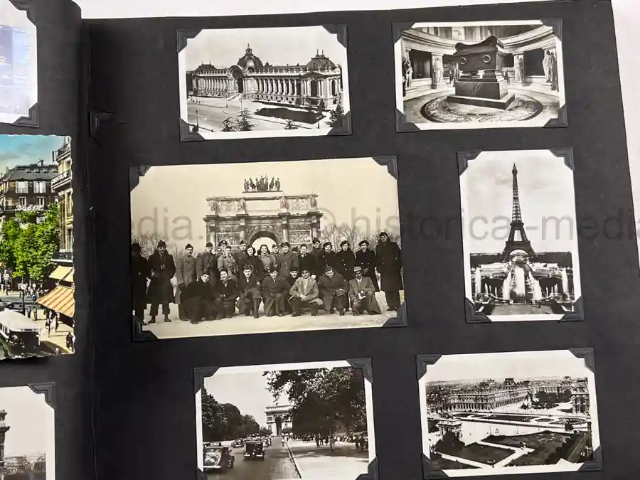  WWII PHOTO ALBUM GROUPING WITH SIGNED MACARTHUR & EISENHOWER FRAMED PHOTOS - 88th BLUE DEVILS