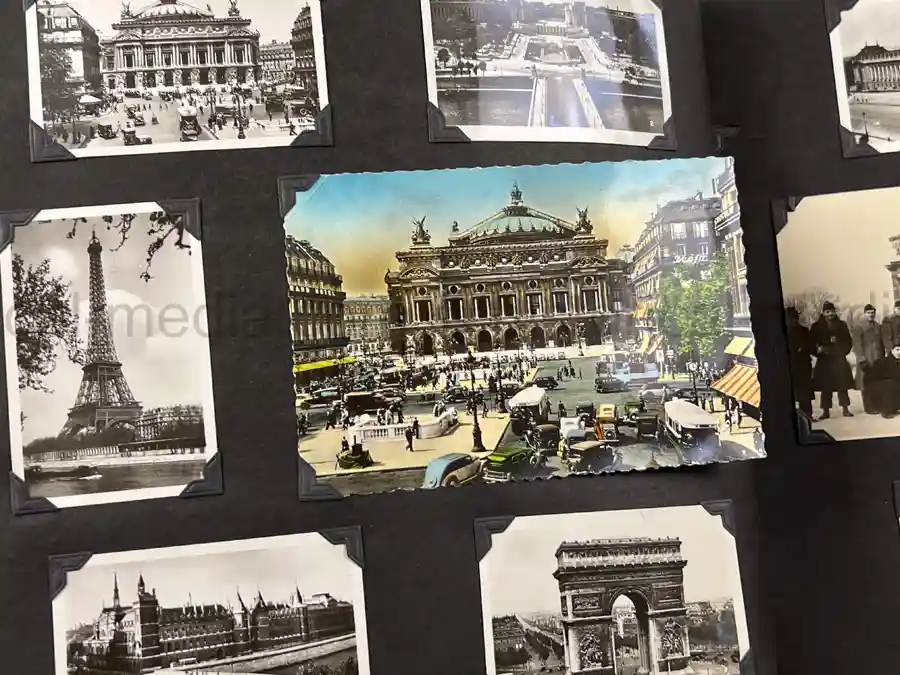  WWII PHOTO ALBUM GROUPING WITH SIGNED MACARTHUR & EISENHOWER FRAMED PHOTOS - 88th BLUE DEVILS