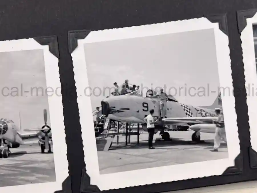  WWII PHOTO ALBUM GROUPING WITH SIGNED MACARTHUR & EISENHOWER FRAMED PHOTOS - 88th BLUE DEVILS