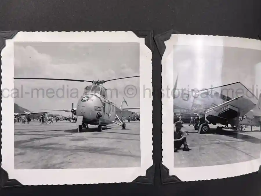  WWII PHOTO ALBUM GROUPING WITH SIGNED MACARTHUR & EISENHOWER FRAMED PHOTOS - 88th BLUE DEVILS