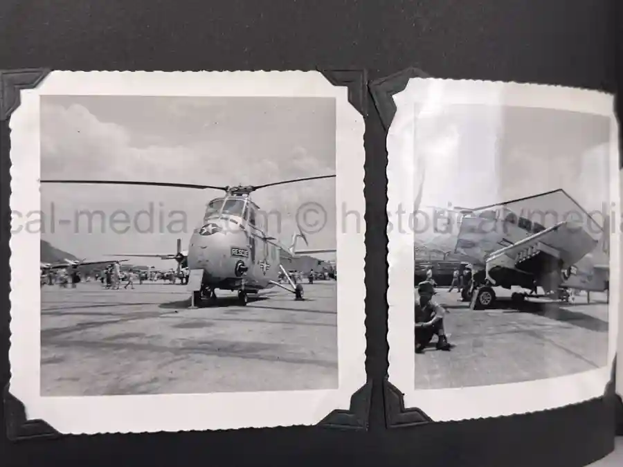  WWII PHOTO ALBUM GROUPING WITH SIGNED MACARTHUR & EISENHOWER FRAMED PHOTOS - 88th BLUE DEVILS