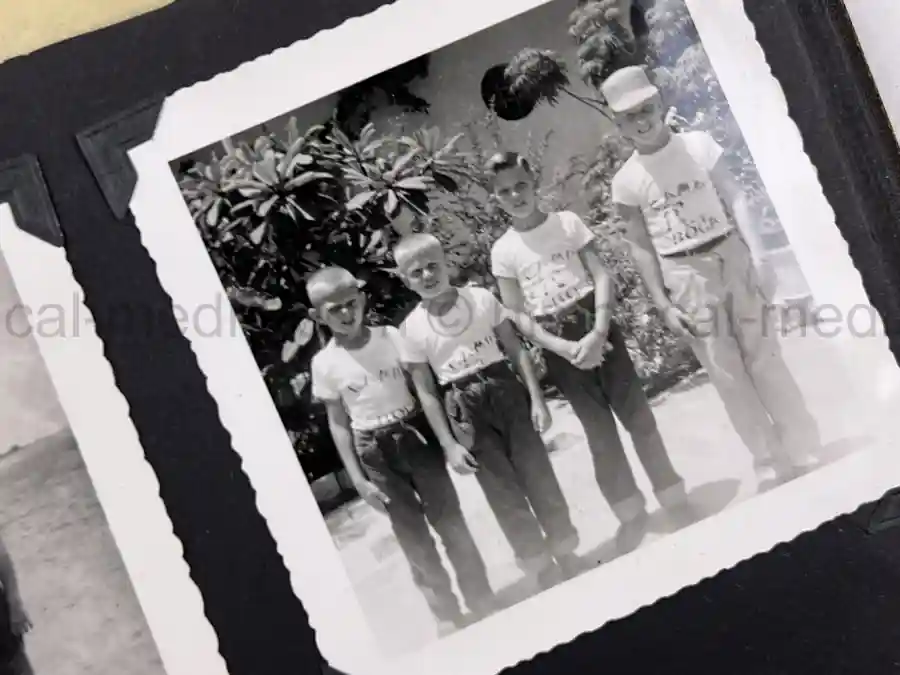  WWII PHOTO ALBUM GROUPING WITH SIGNED MACARTHUR & EISENHOWER FRAMED PHOTOS - 88th BLUE DEVILS