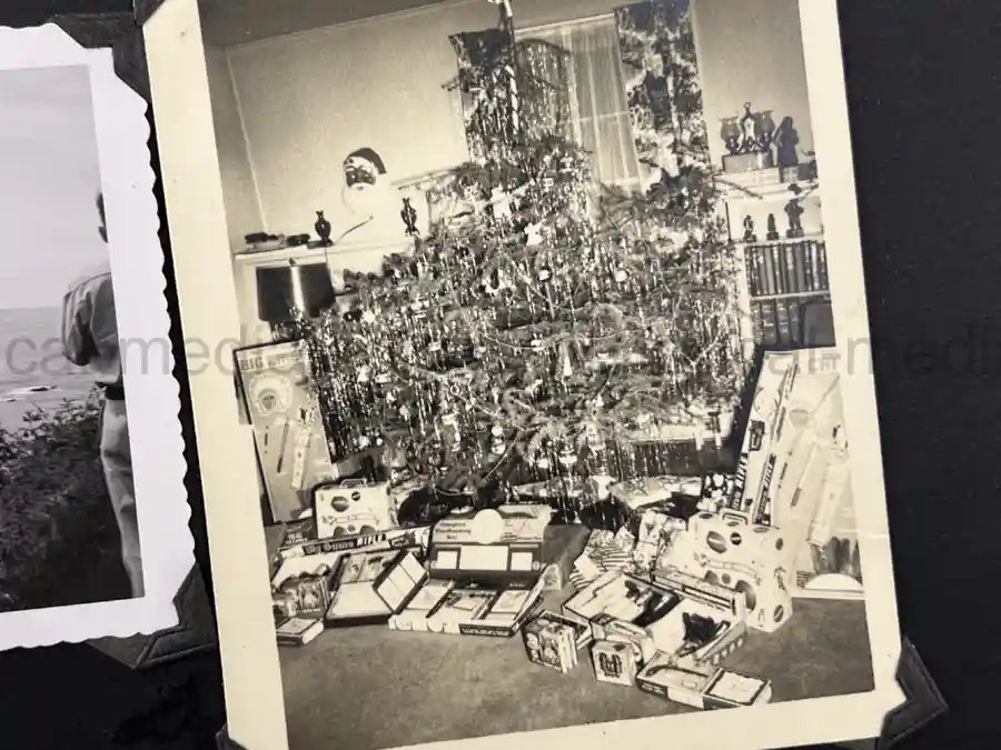  WWII PHOTO ALBUM GROUPING WITH SIGNED MACARTHUR & EISENHOWER FRAMED PHOTOS - 88th BLUE DEVILS