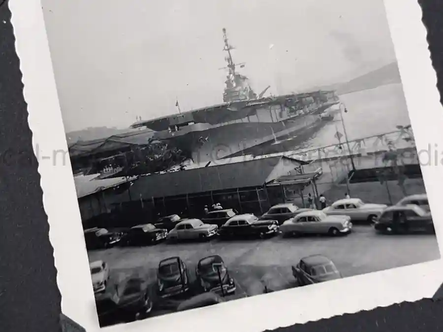  WWII PHOTO ALBUM GROUPING WITH SIGNED MACARTHUR & EISENHOWER FRAMED PHOTOS - 88th BLUE DEVILS