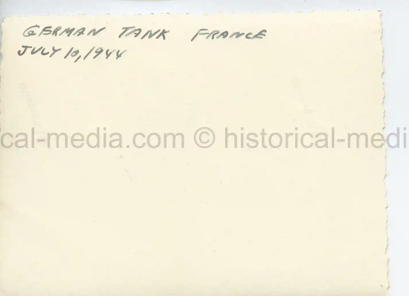 USGI PHOTO OF A PANZER IV TANK - JULY 1944 - JULY 1944 - ST LO