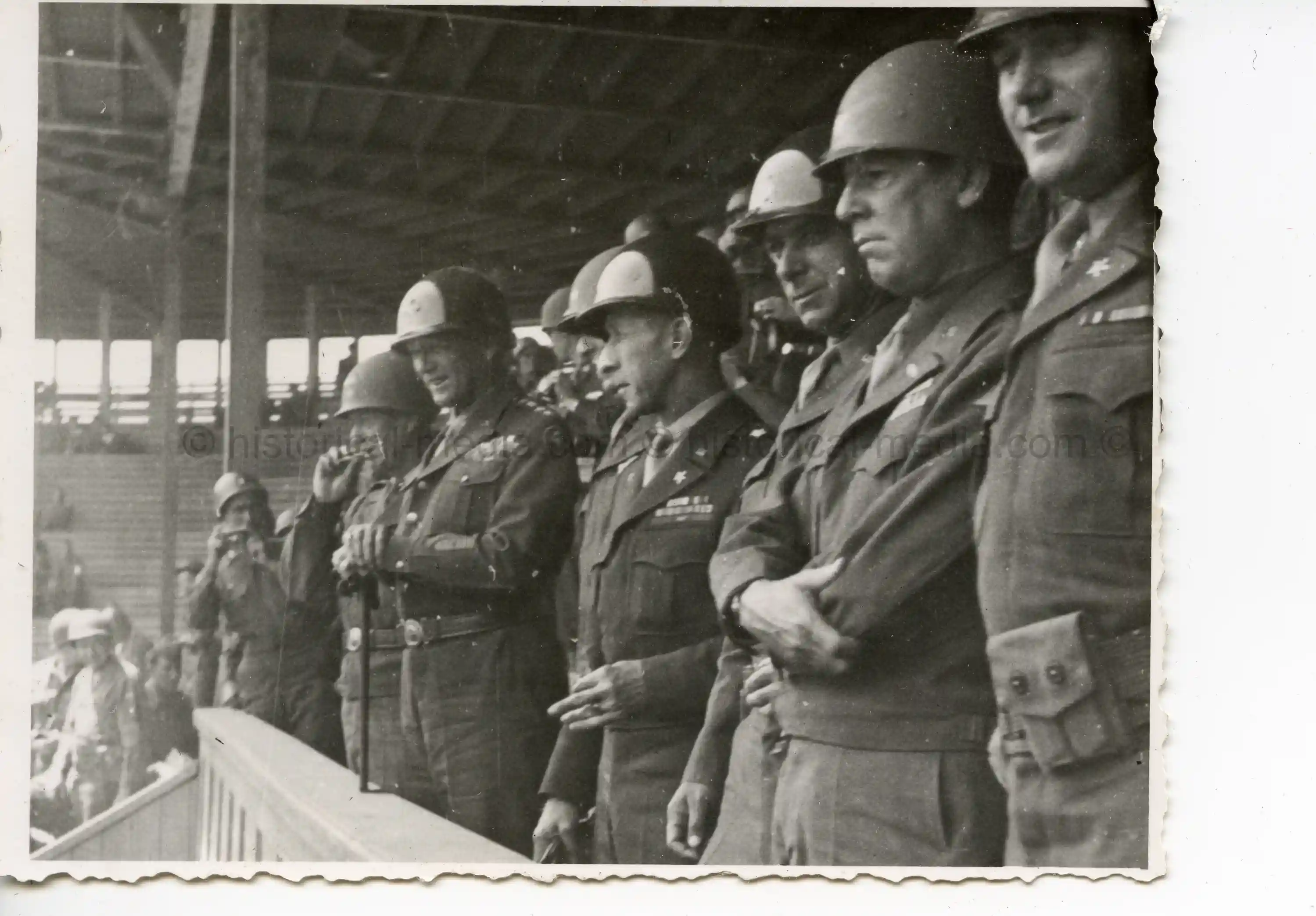 ORIGINAL PRIVATE PHOTO OF GENERAL GEORGE PATTON - JULY 1945 - PARTENKIRCHEN, GERMANY