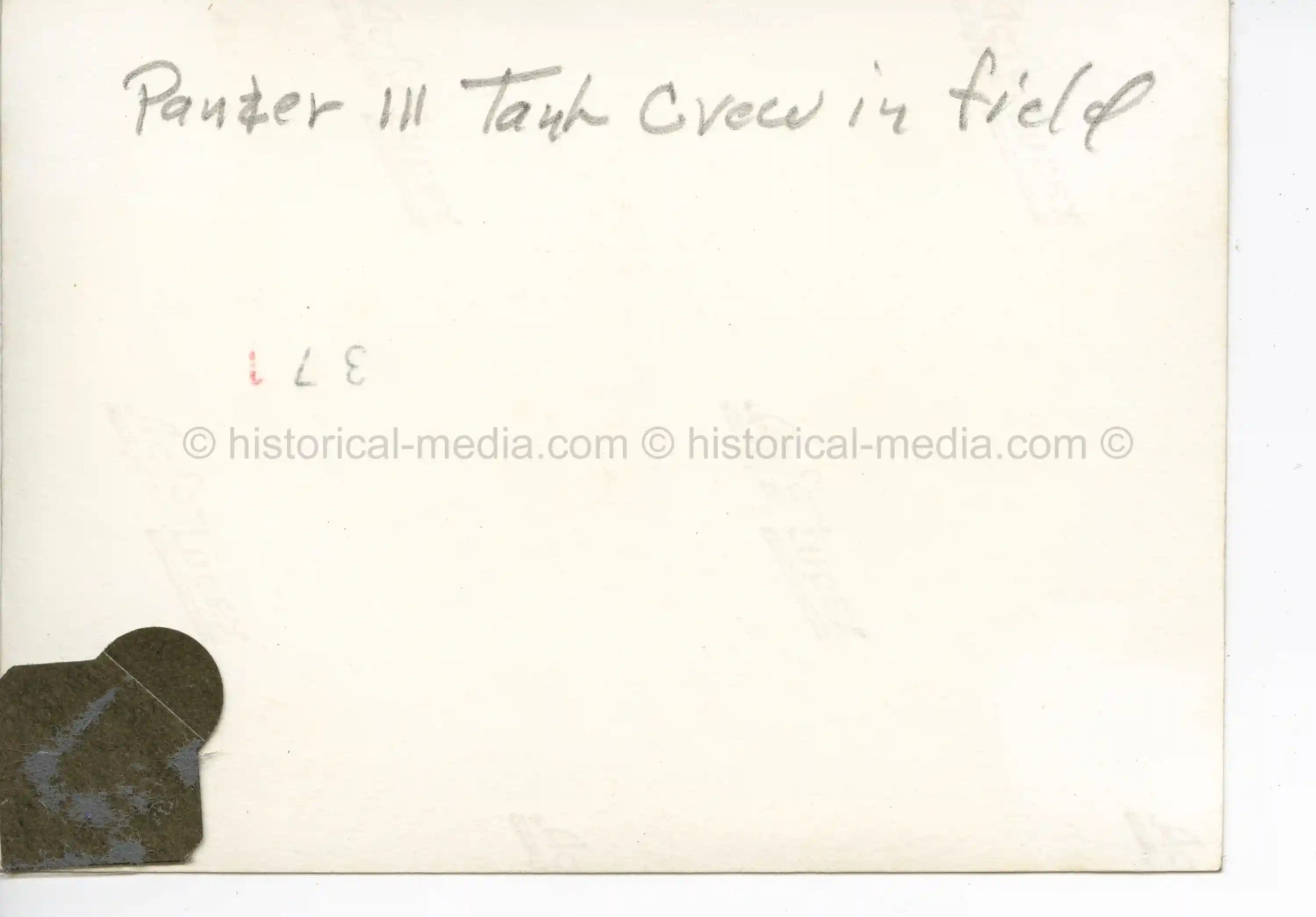 GERMAN PHOTO OF A PANZER III TANK IN ACTION IN POLAND 1939