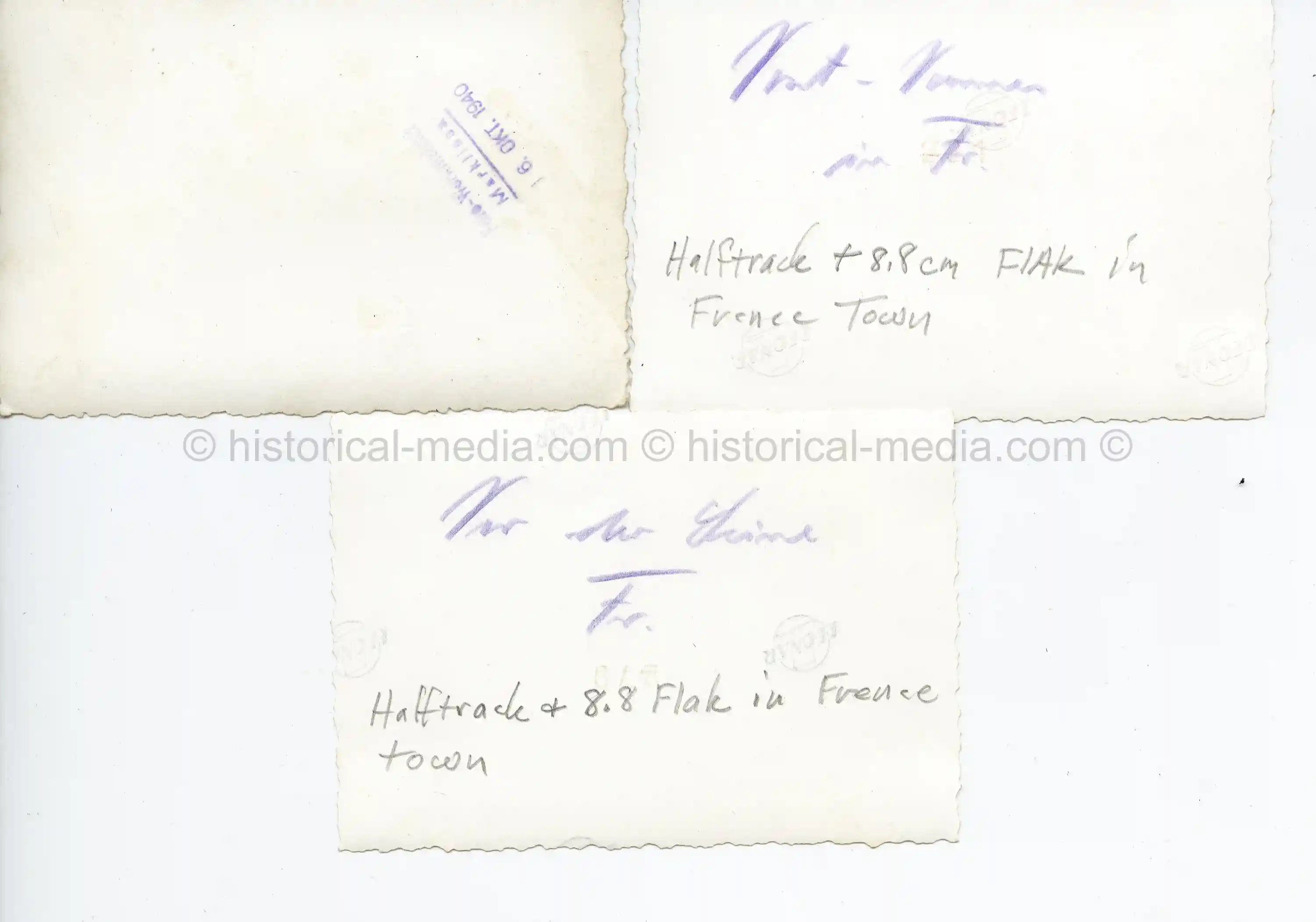 3X GERMAN PHOTOS OF HALFTRACKS IN THE FIELD