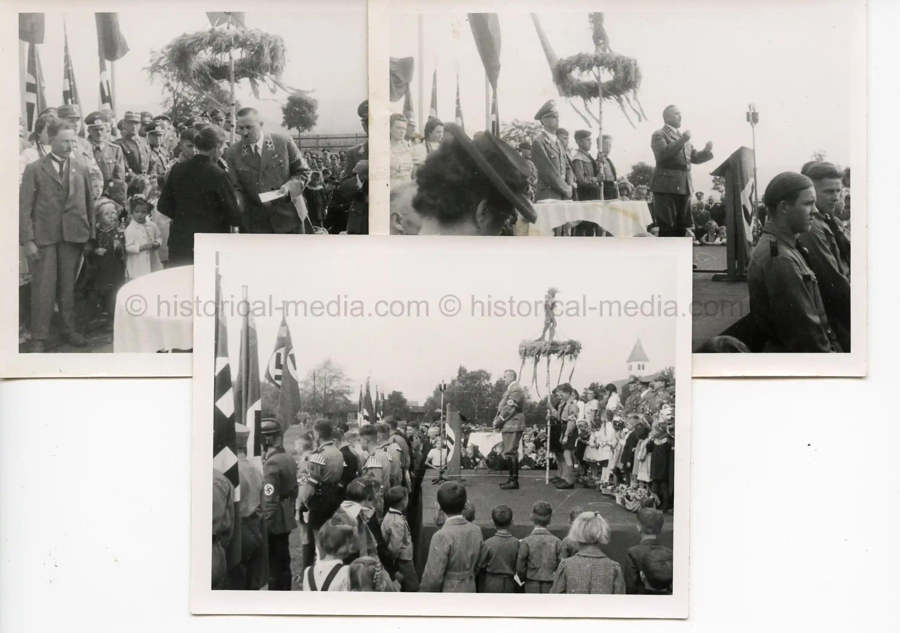 GERMAN PHOTOS OF A HITLER JUGEND/SA CEREMONY