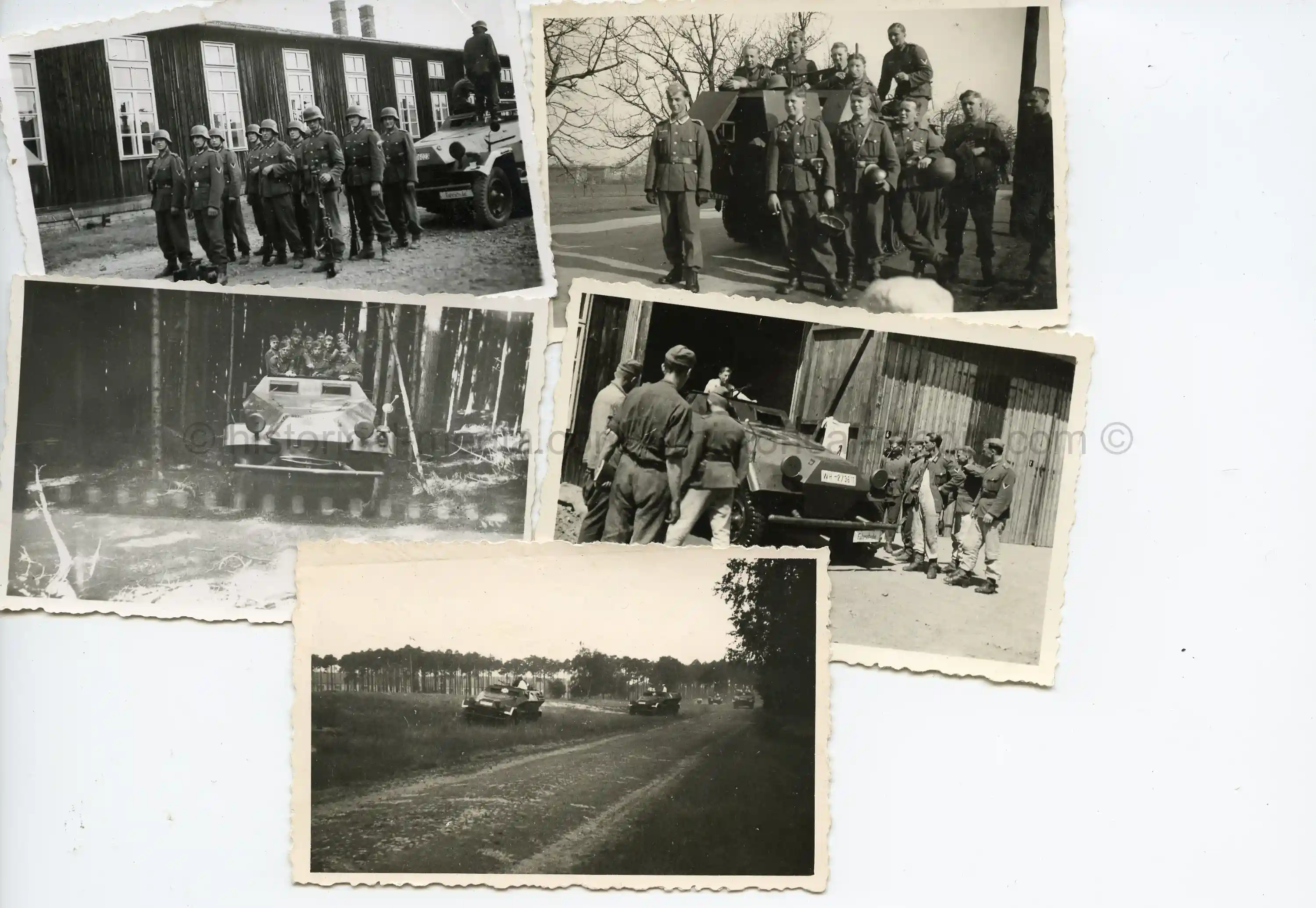 5X PHOTOS OF SD.KFZ. 251 SCHÜTZENPANZERWAGEN