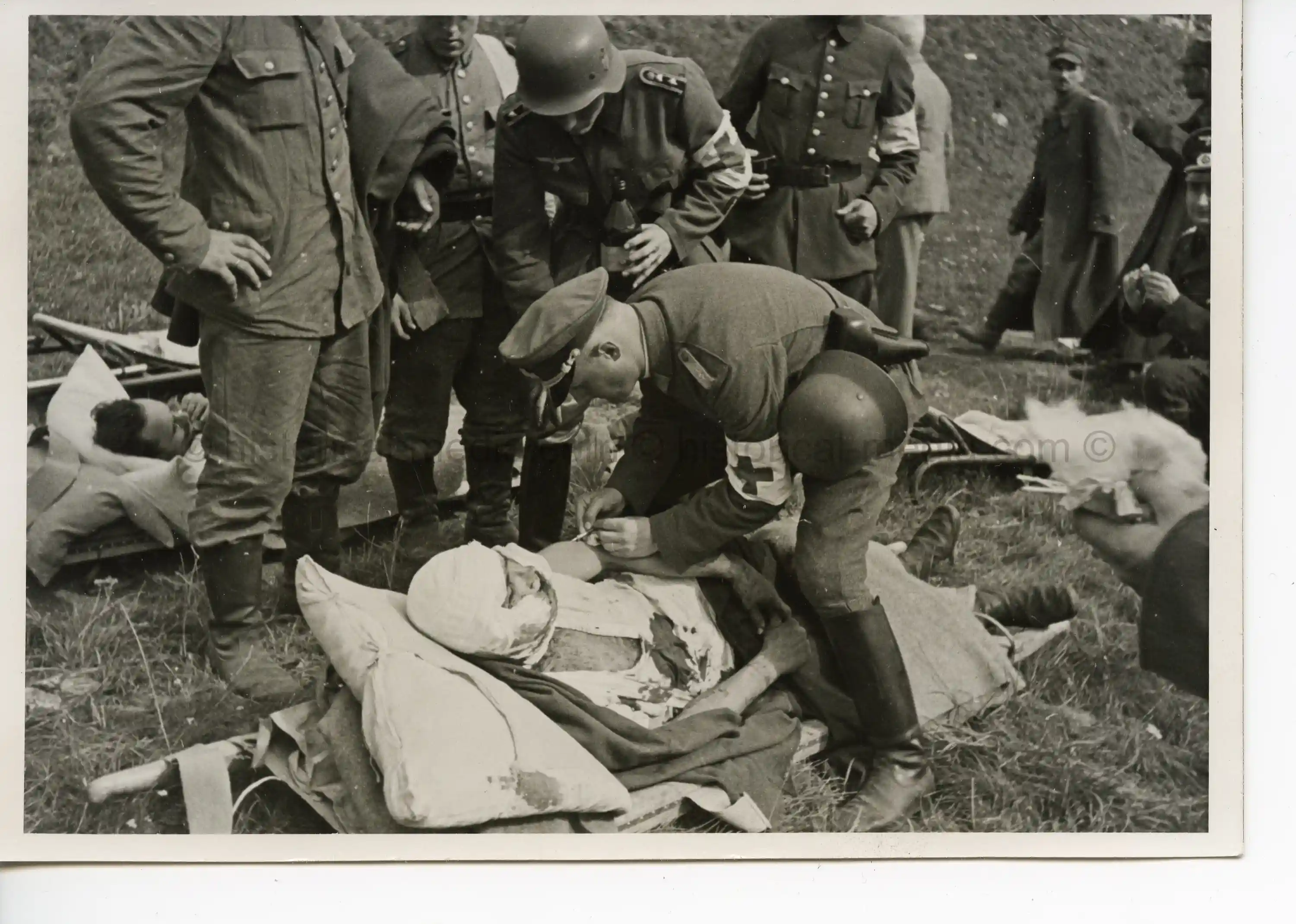PHOTO OF GERMAN STURMKOMMANDO SOLDIER TREATED WESTERPLATTE 1939