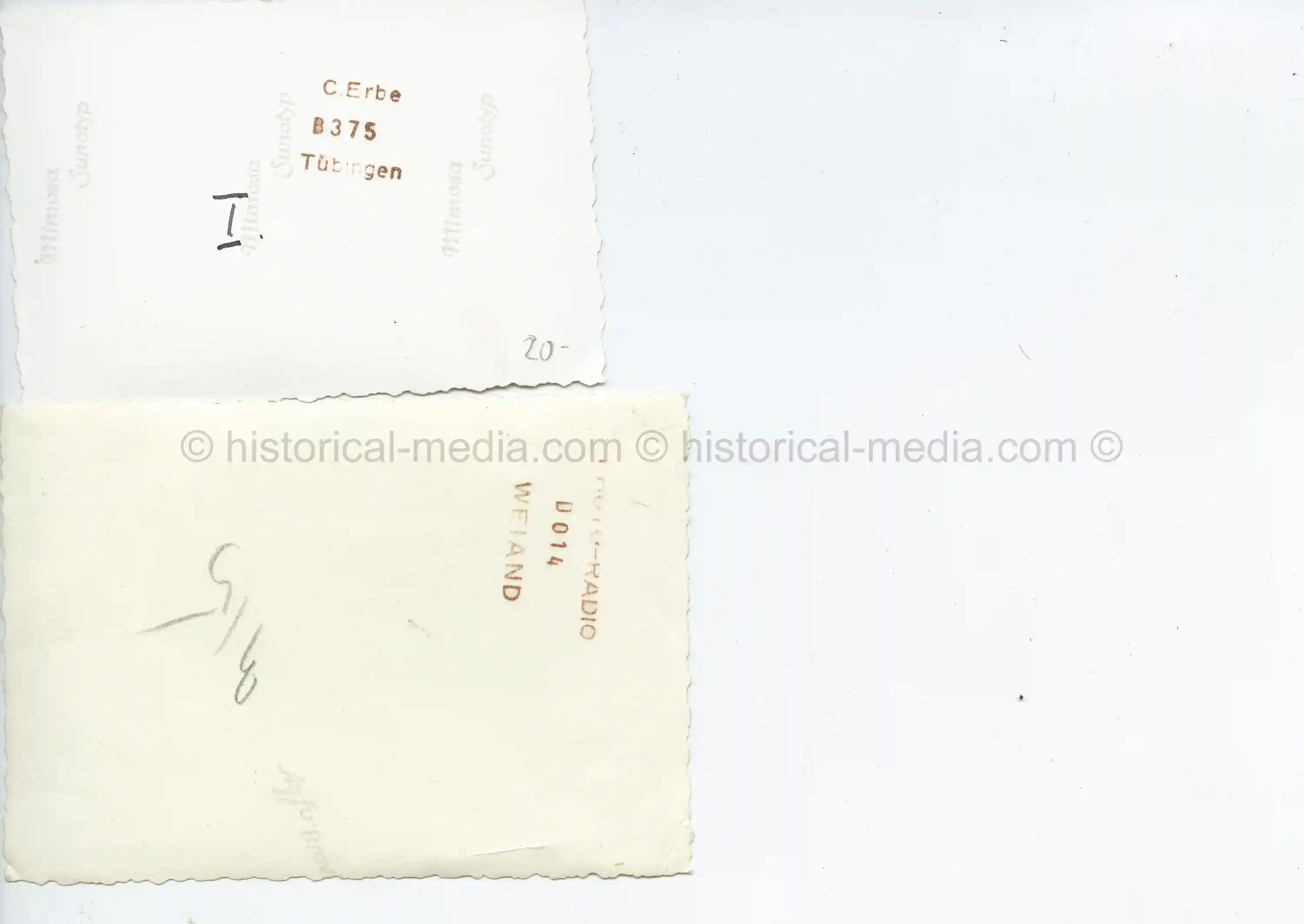 2X PHOTOS OF GERMAN SOLDIERS INSPECTING CAPTURED RUSSIAN TANKS