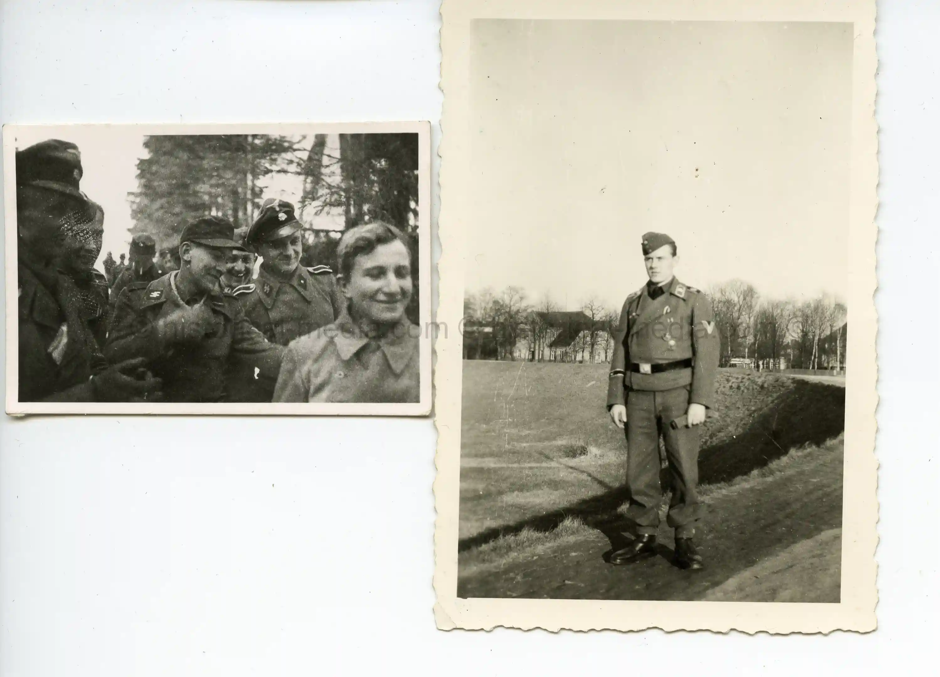 2X PHOTOS OF WAFFEN-SS STURMGESCHÜTZ TROOP
