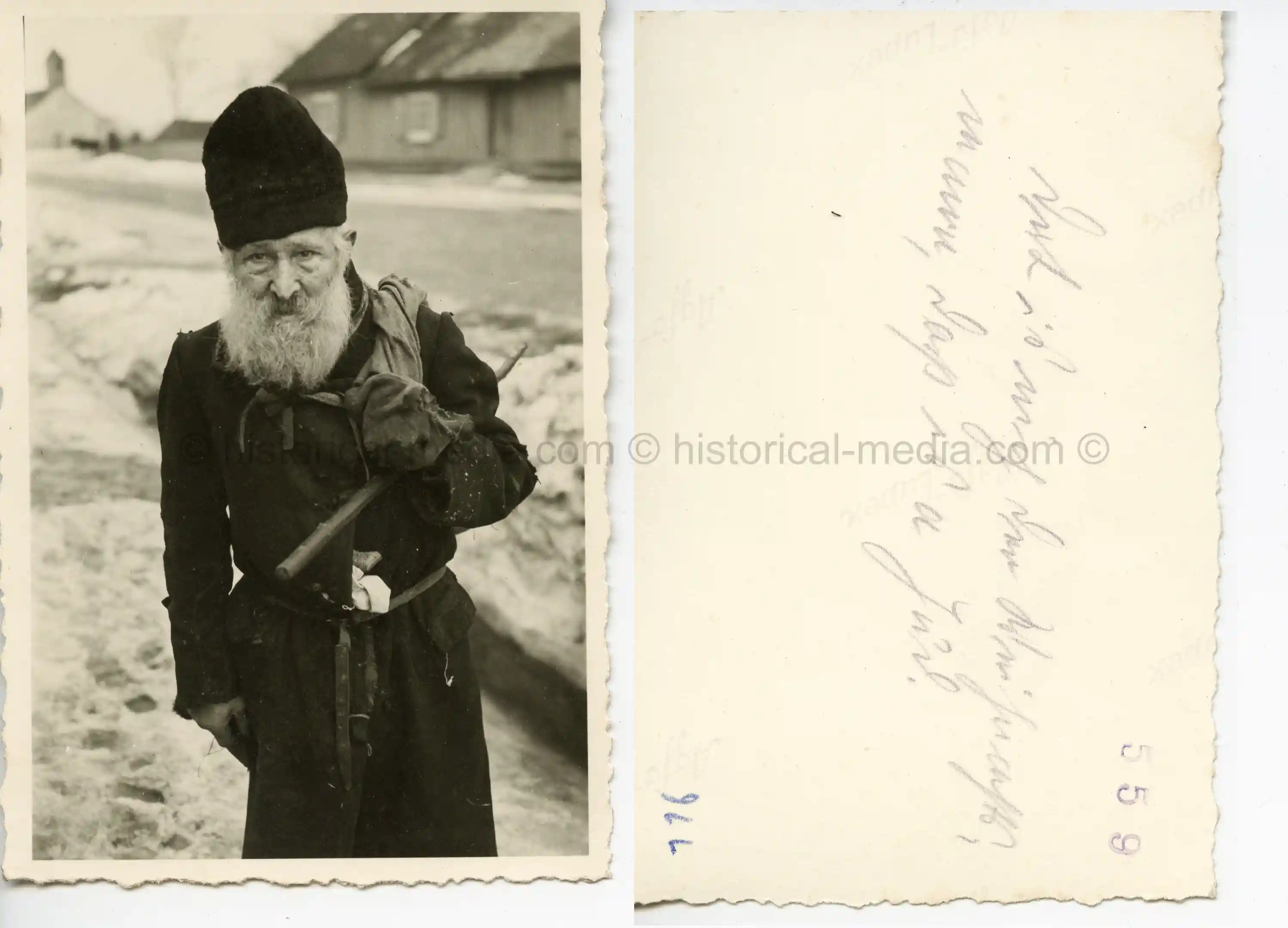 GERMAN SOLDIER PHOTO OF JEWISH MAN