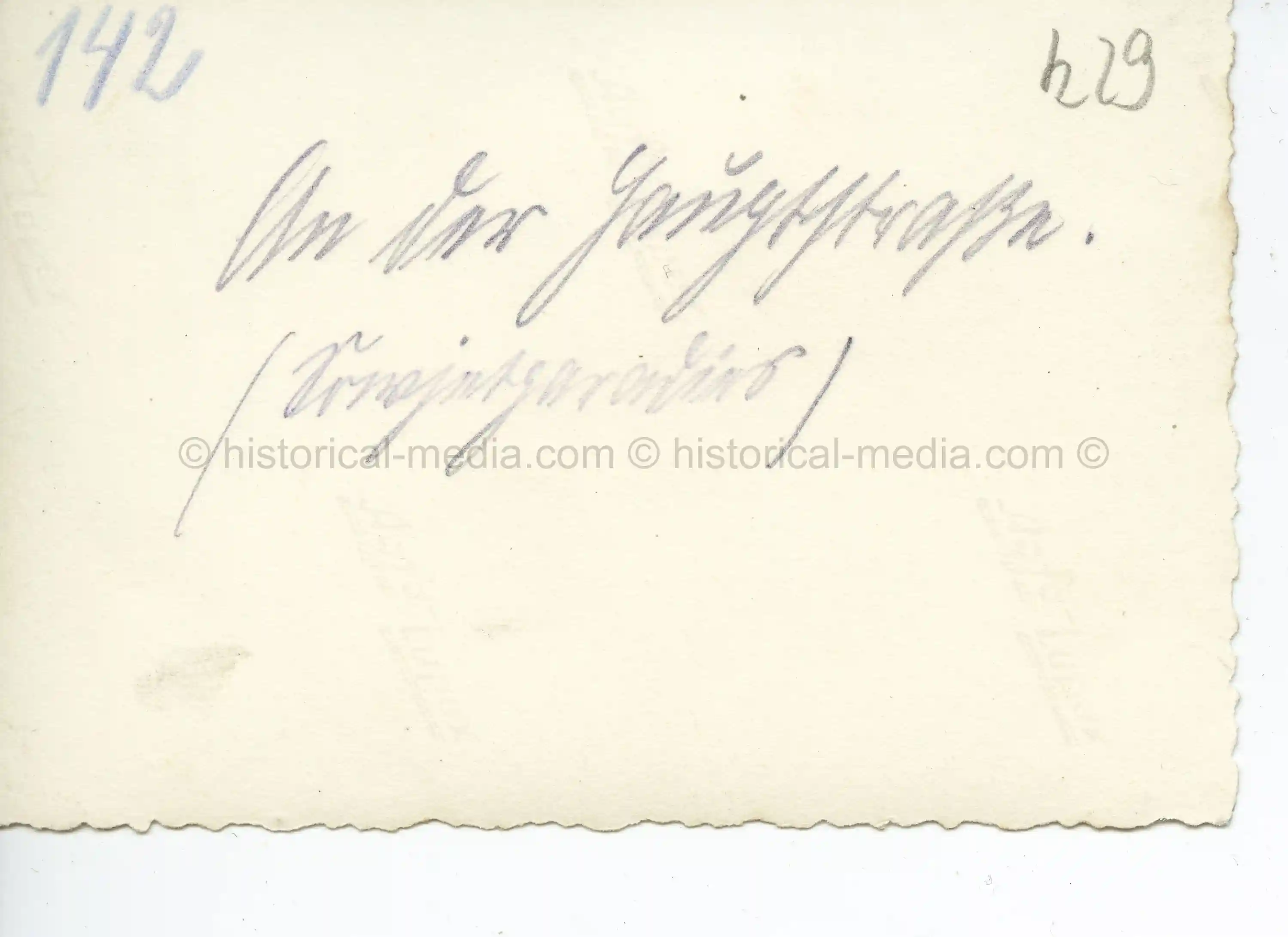 GERMAN SOLDIER PHOTO OF JEWS IN GHETTO WEARING ARMBAND