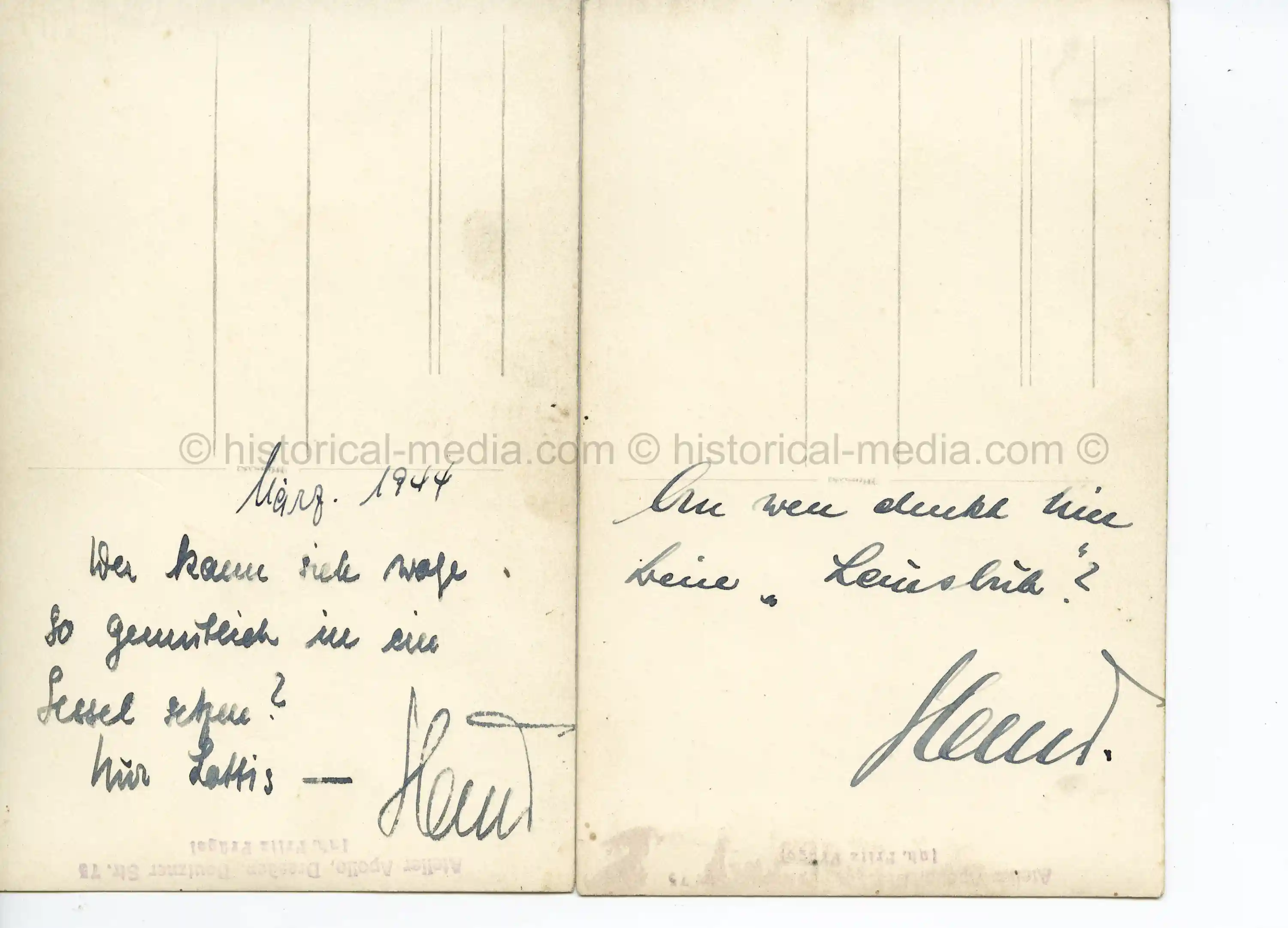 2X STUDIO PORTRAITS OFFICER WEARING IAB - MARCH 1944