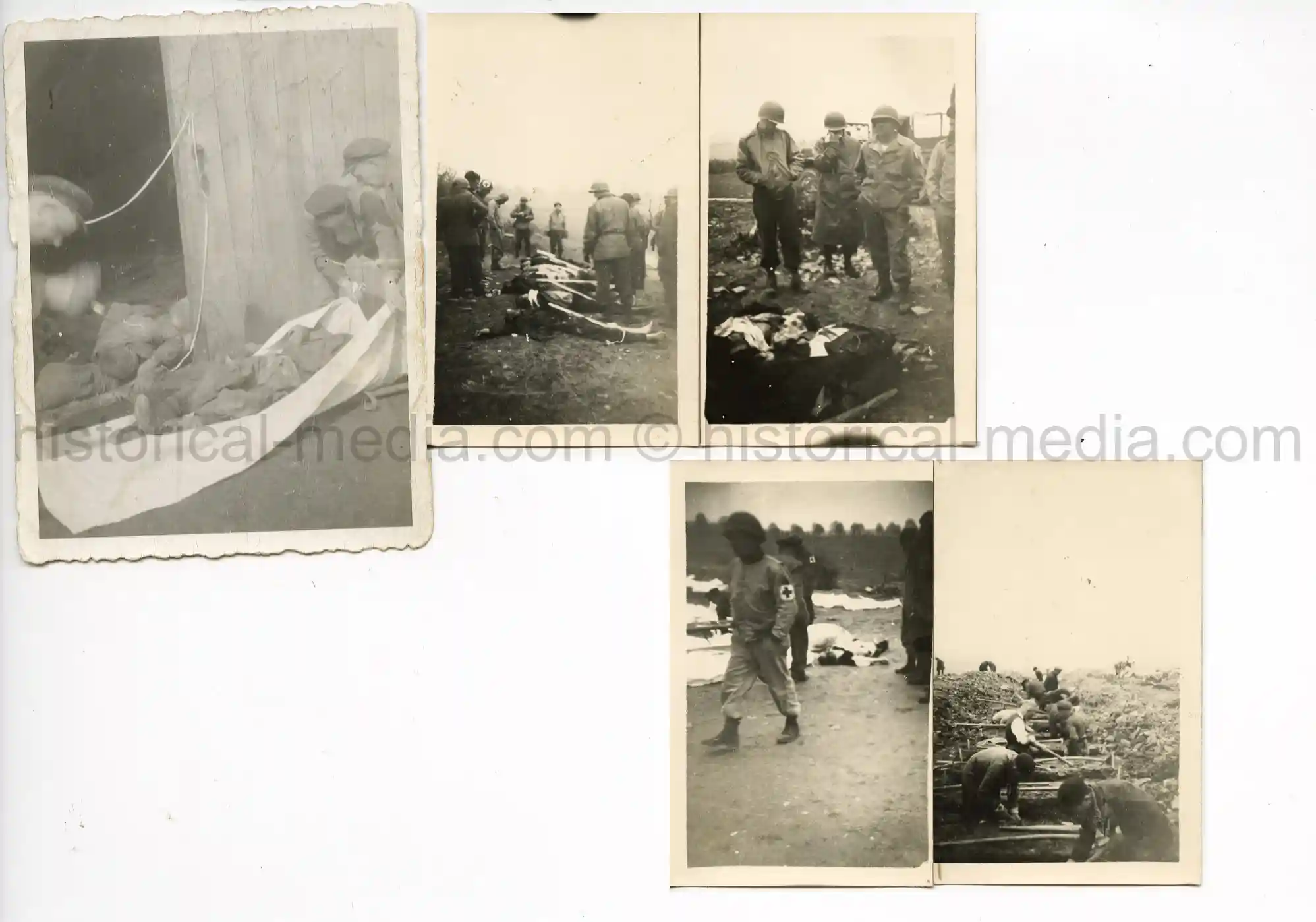 5X USGI PHOTOS CONCENTRATION CAMP ATROCITIES