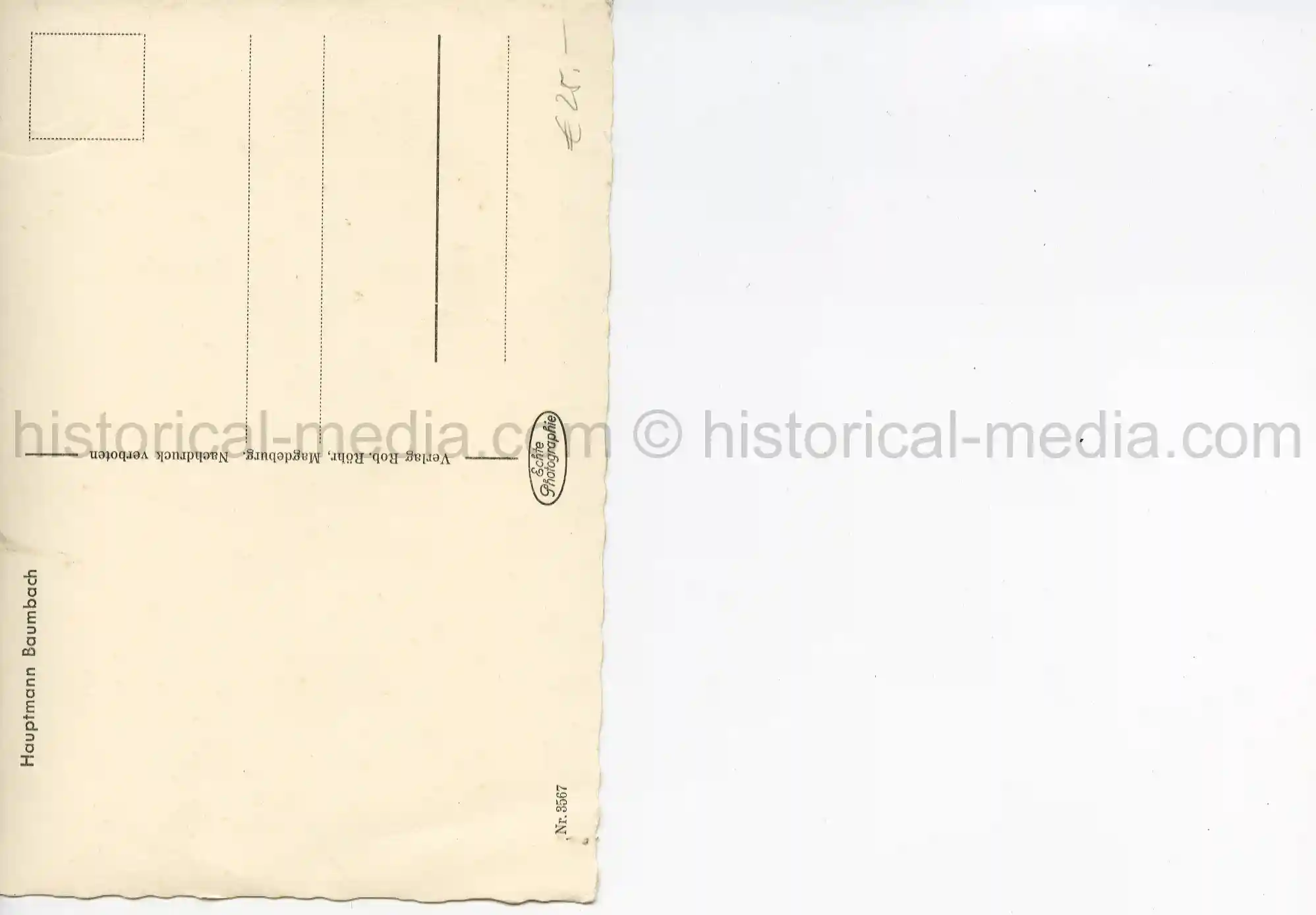 KNIGHTS CROSS WINNER POSTCARD PORTRAIT PHOTO - BAUMBACH