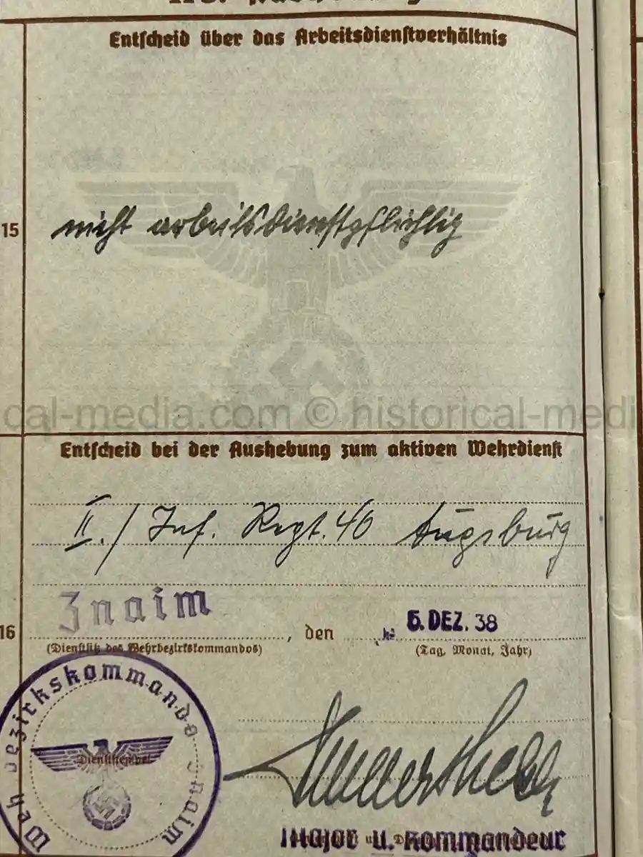 WEHRPASS – GEBIRGSJÄGER – ANTON HENDLINGER – JÄGER REGT. 207 – POLENFELDZUG – FRANKREICHFELDZUG – OSTFRONT – EKII – KUBANSCHILD – KIA 25.5.1943 BRYANSK AREA