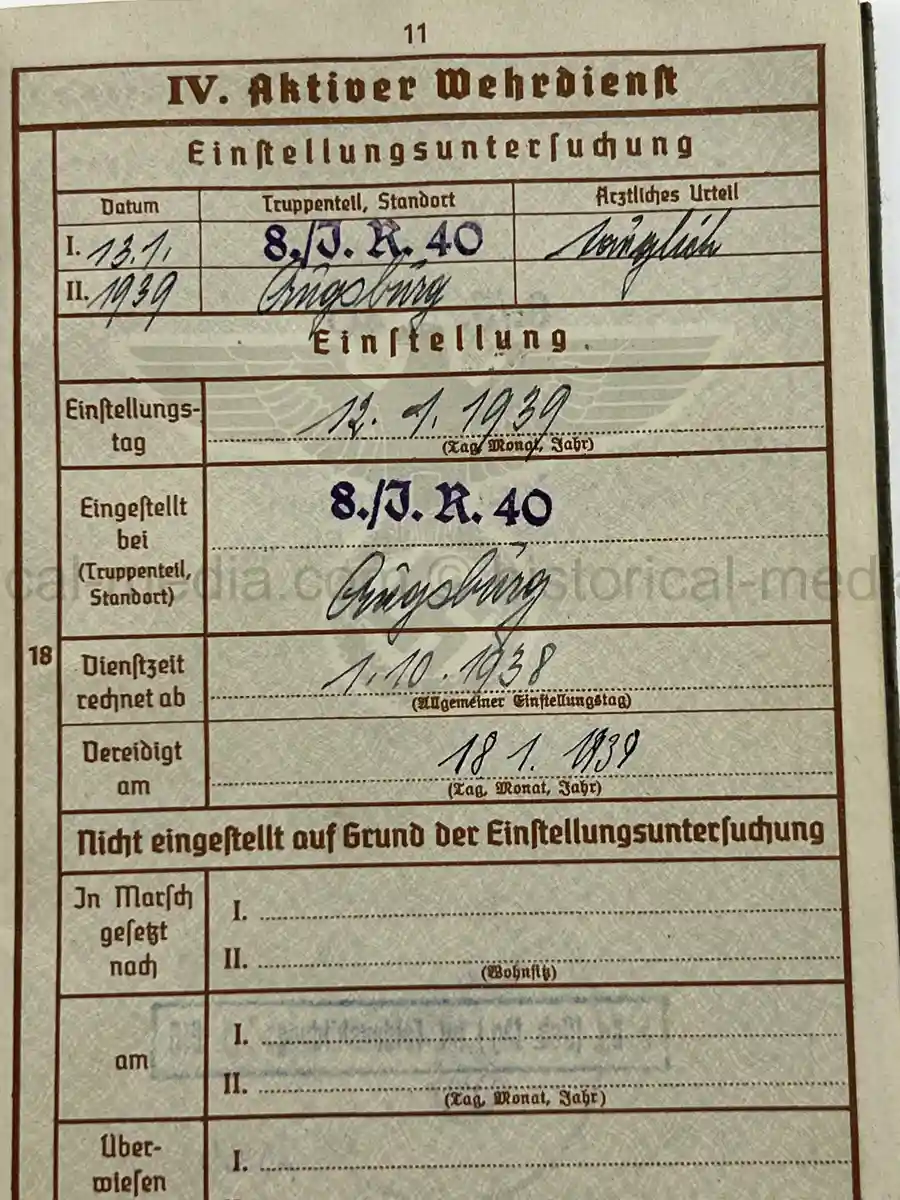 WEHRPASS – GEBIRGSJÄGER – ANTON HENDLINGER – JÄGER REGT. 207 – POLENFELDZUG – FRANKREICHFELDZUG – OSTFRONT – EKII – KUBANSCHILD – KIA 25.5.1943 BRYANSK AREA