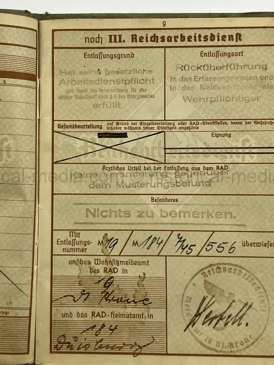 WEHRPASS – FRANZ ZAKRZEWSKI - 23. INFANTERIE-DIVISION – POLAND – FRANCE – OSTFRONT (HEERESGRUPPE NORD) – LENINGRAD / DEMJANSK – KIA NEWEL 1941 – POSTHUMOUS EK II