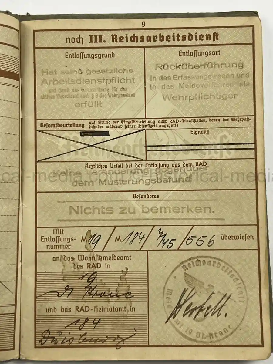 WEHRPASS – FRANZ ZAKRZEWSKI - 23. INFANTERIE-DIVISION – POLAND – FRANCE – OSTFRONT (HEERESGRUPPE NORD) – LENINGRAD / DEMJANSK – KIA NEWEL 1941 – POSTHUMOUS EK II