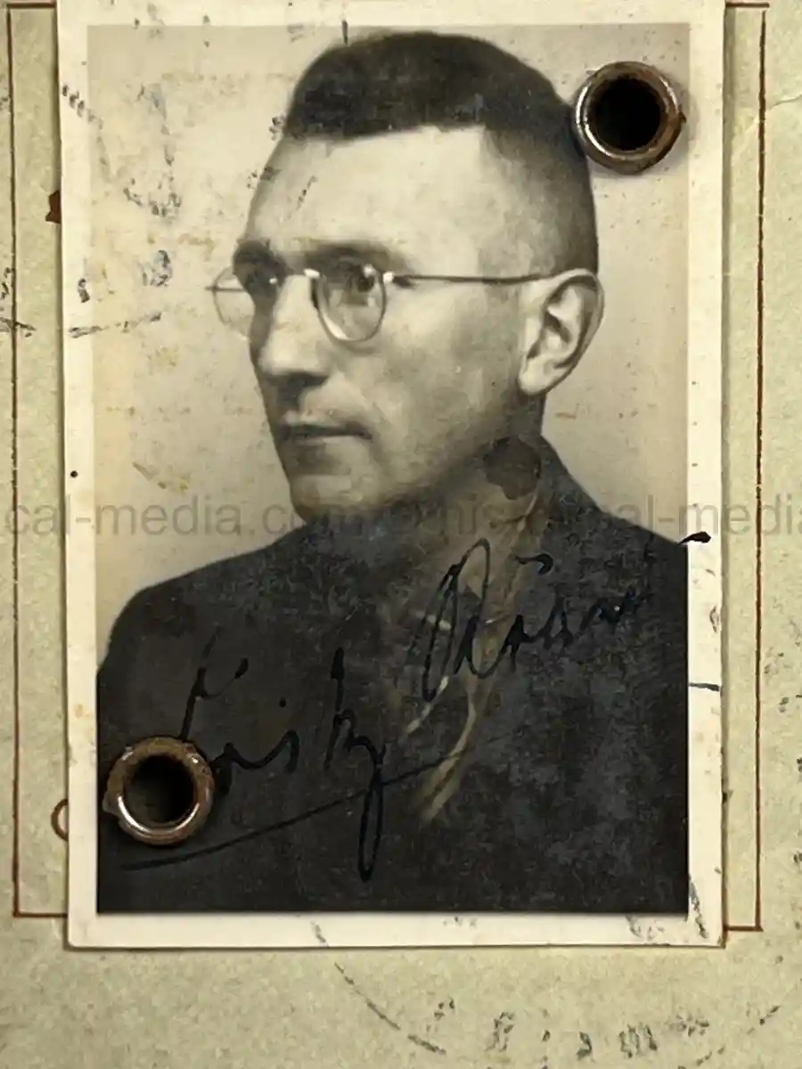 WEHRPASS – FRIEDRICH KARL KOVER – ARTILLERIE-REGIMENT 67 – 23. INF. DIVISION - POLENFELDZUG – WESTFELDZUG